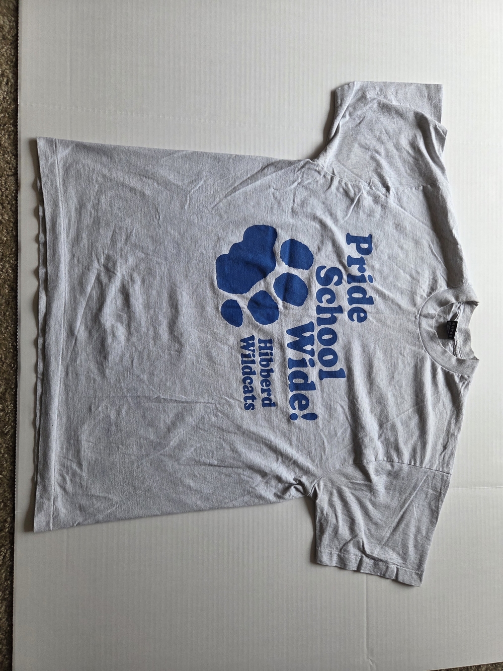 Vintage Fruit of the Loom BEST Hibberd Wildcats T-Shirt XL Gray 90s Made in USA